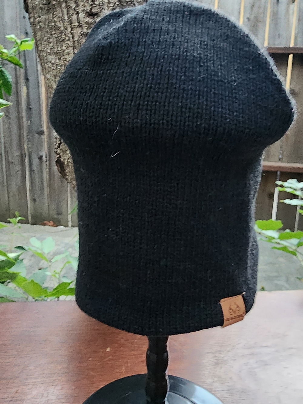 Realtree Solid Black Knit Beanie Hat
